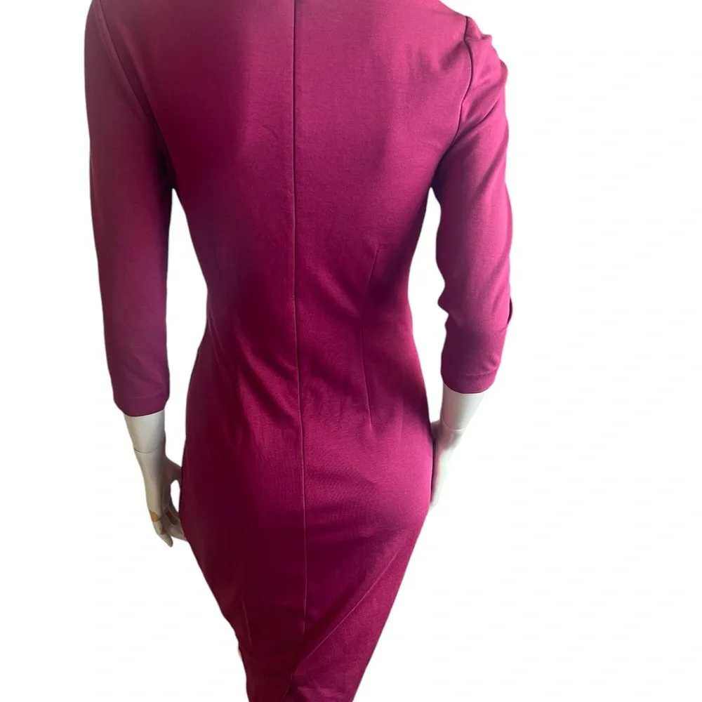 Boden Connie Ponte Dress (6R) Magenta - Picture 9 of 13